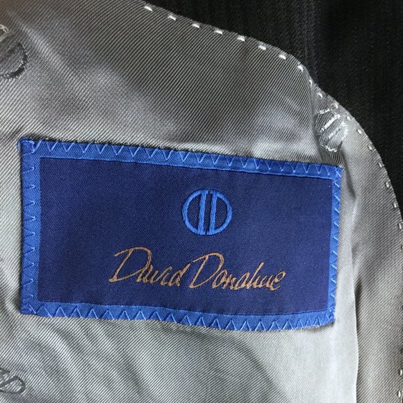 David Donahue Ryan Wool 2 Button Jacket Blazer - Picture 4 of 5